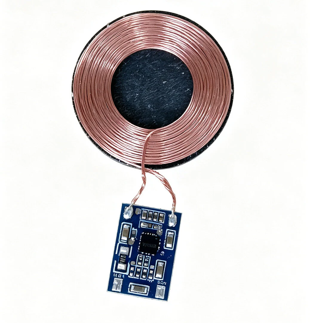 Ultra Thin Qi Wireless Charging Receiver Module 5V 1A | 1.3mm Thickness 28mm Coil 15×10mm PCB