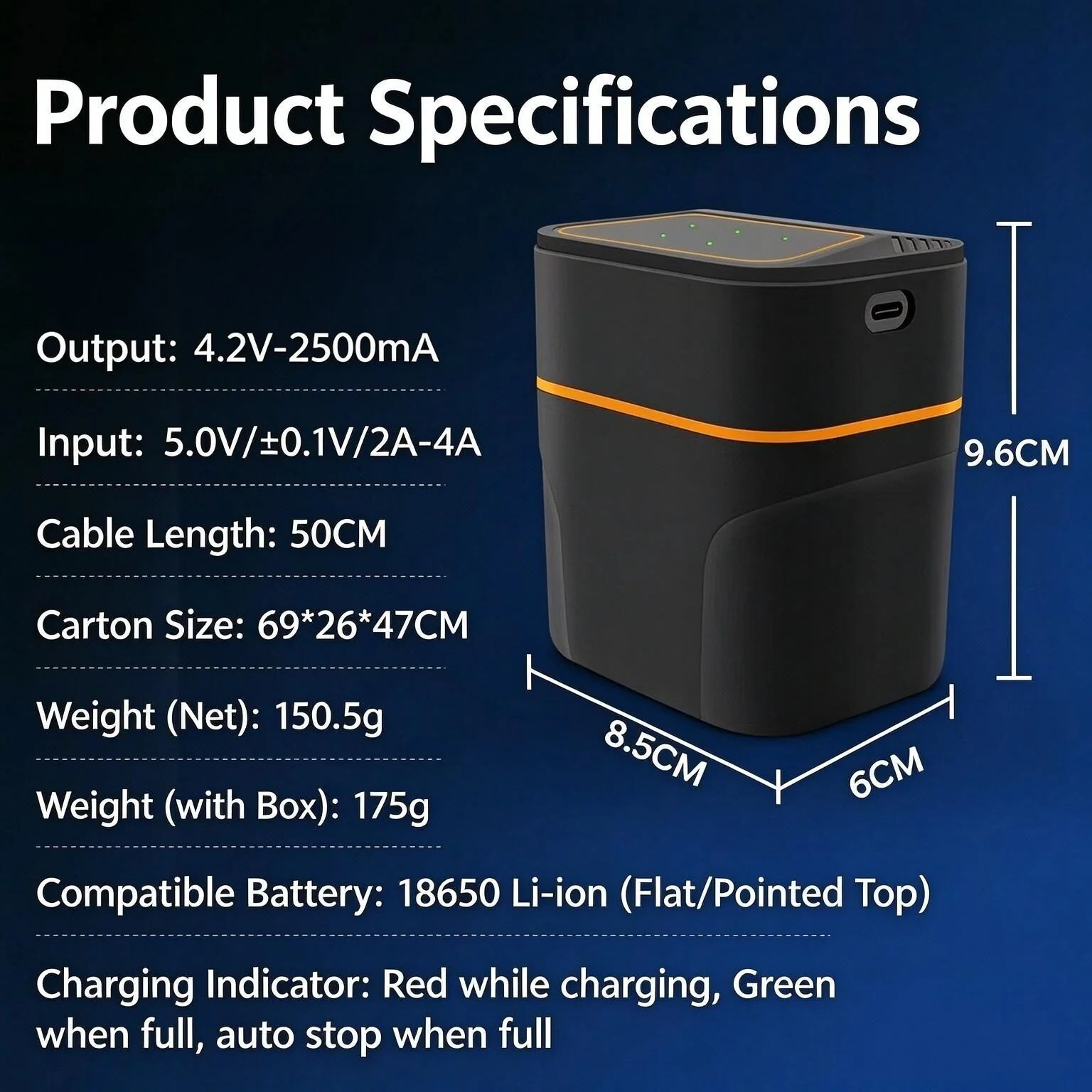 Removable 18650 Battery Power Bank | EU Battery Regulation Compliant