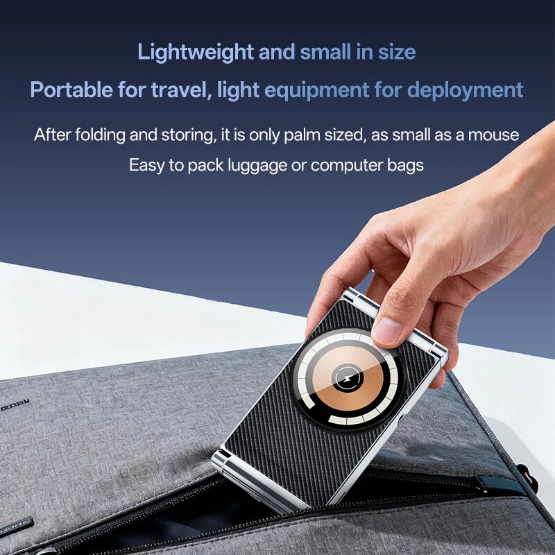 Foldable Zinc Alloy 3-in-1 Magnetic Wireless Charging Station | 15W Fast Charger Stand for iPhone, Apple Watch & AirPods Portable Travel Desktop Charging Dock