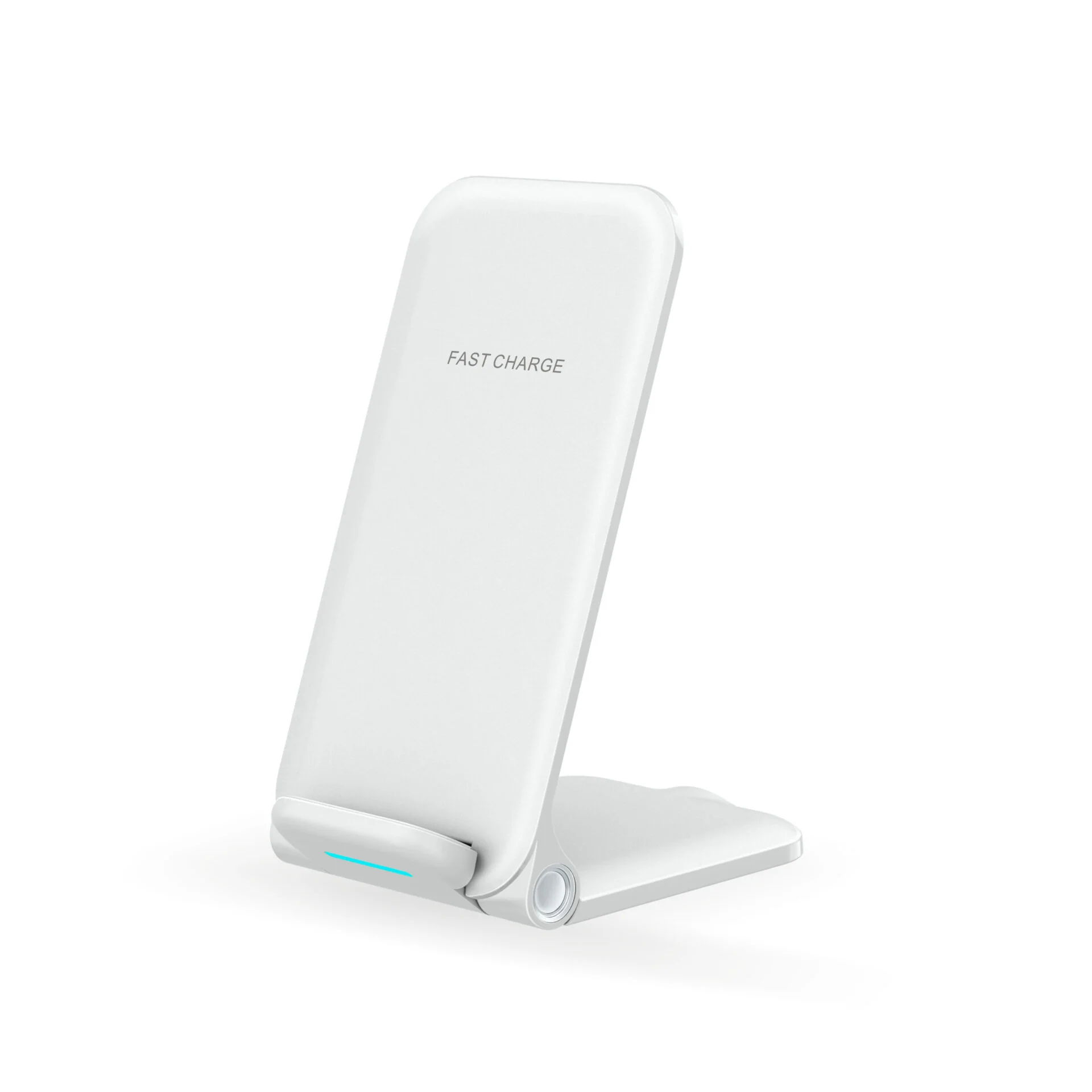 Budget Foldable Wireless Charging Stand with Dual Coil, Universal Qi Phone Holder Charger