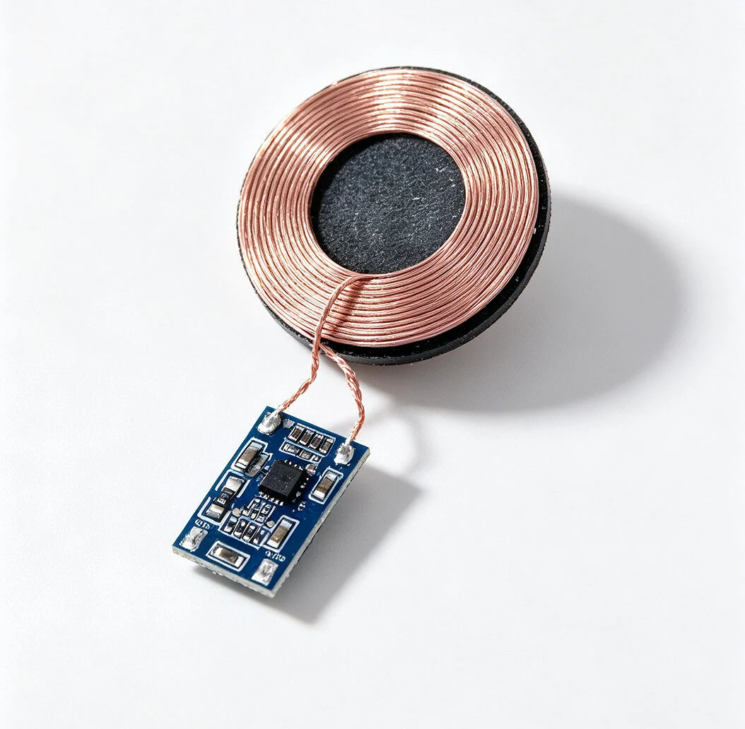 Embedded Wireless Charging Receiver Board 5V1A | 1.3mm Thin 28mm Coil 15x10mm PCB Qi Charging Module