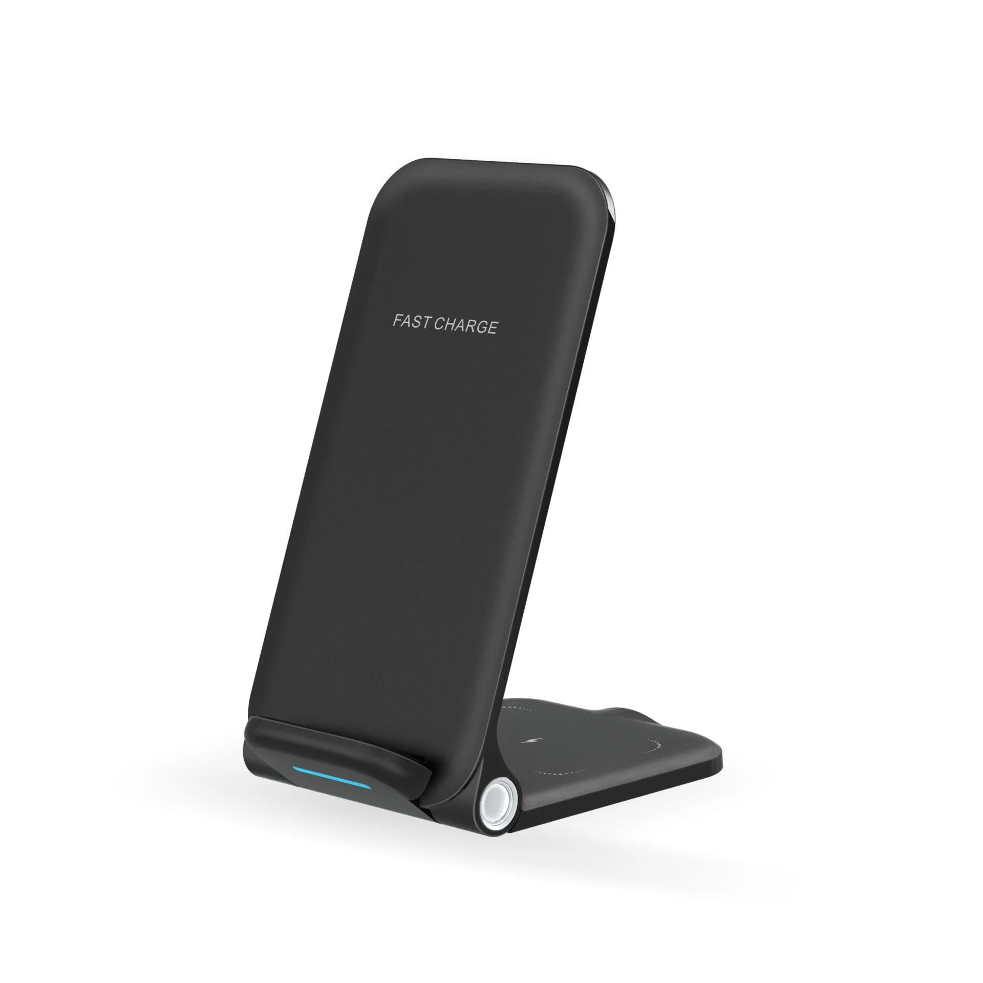 3-in-1 Foldable QI Wireless Charging Stand | Fast Wireless Charger for iPhone, Apple Watch & AirPods