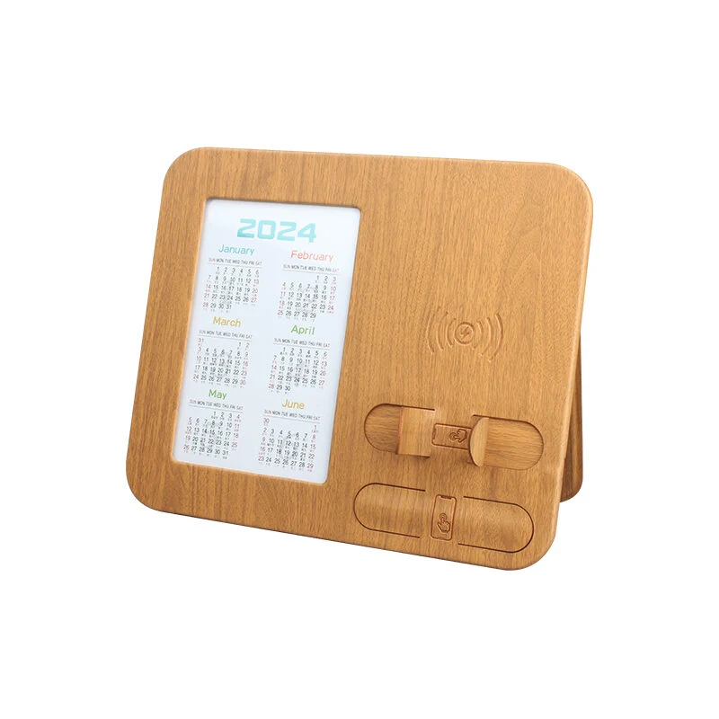 15W QI Wireless Charging Mouse Pad with Photo Frame Slot, Waterproof Anti-Slip Office Desk Mat