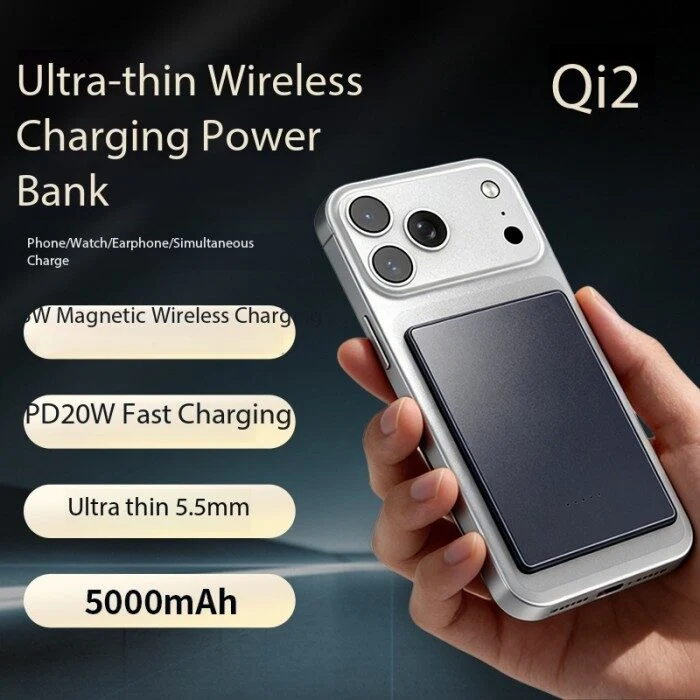Ultra-thin Magnetic Wireless Charging Power Bank