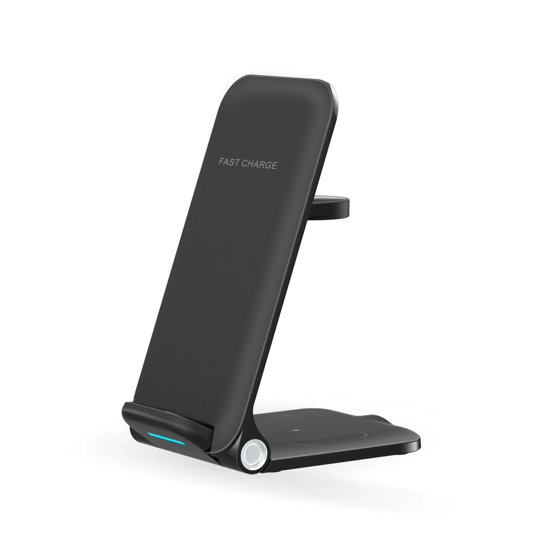 3-in-1 Foldable QI Wireless Charging Stand | Fast Wireless Charger for iPhone, Apple Watch & AirPods