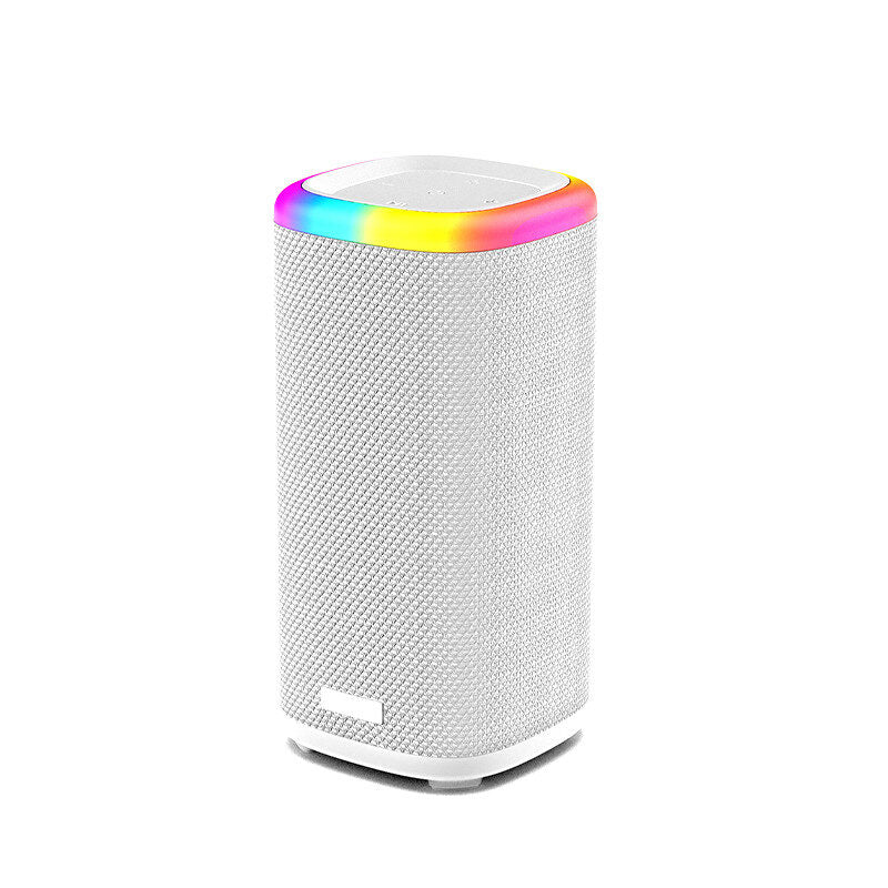 Fabric Cloth Portable Waterproof RGB Light Outdoor TWS Stereo Bass Wireless Speaker