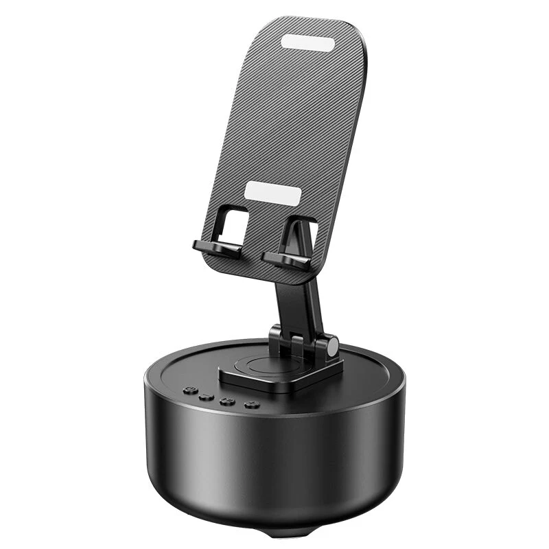 2-in-1 Bluetooth Speaker & Adjustable Phone Holder, TWS Surround Sound, USB/AUX Play, 5V Charging Output for Multimedia Devices