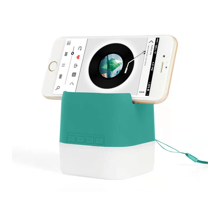 Mini Portable Bluetooth Speaker With Phone Holder