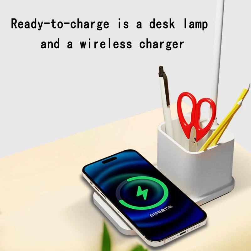 low cost 15W Wireless Charging LED Desk Lamp for Gift promotion