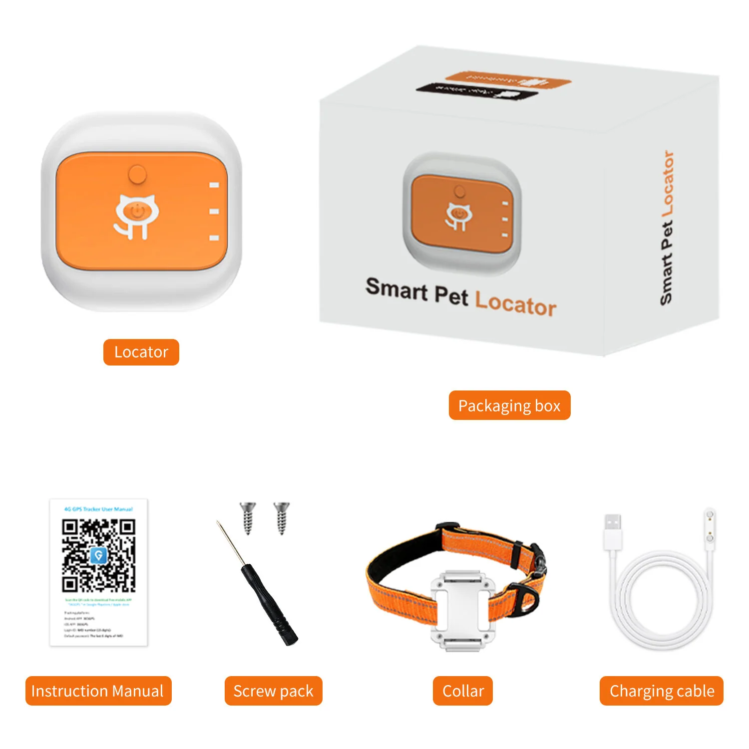 Smart Dog & Cat GPS Locator, Electronic Fence & Historical Route Tracking